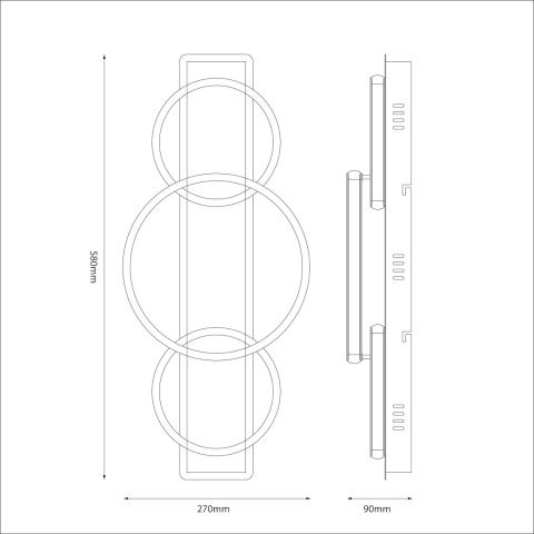 Lampa sufitowa ROWENA 18W LED