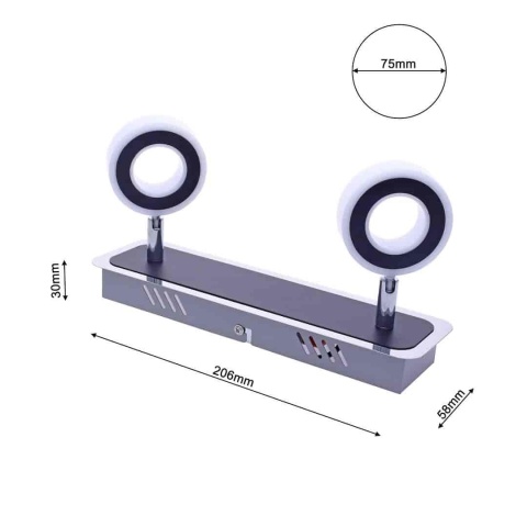 Lampa sufitowa LED SOLE 10W 4000K chrom – ML5489