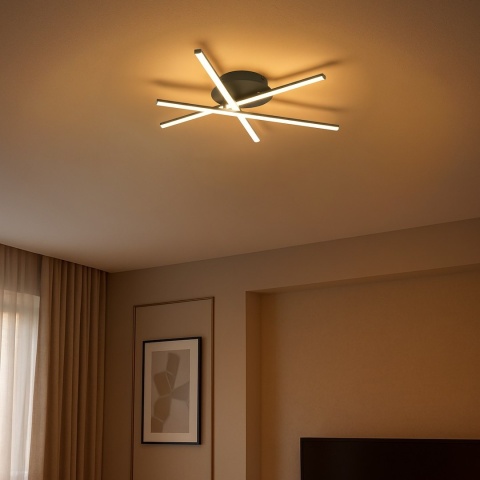 Lampa sufitowa LED STICK 12W 4000K czarny – ML1850