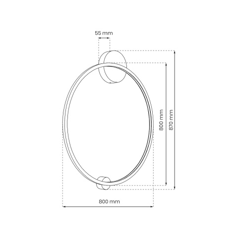 Lampa sufitowa Saturno Gold 46W LED
