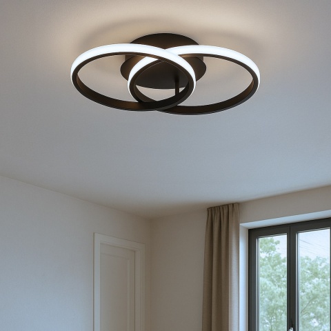 Lampa sufitowa LED TITANO 12W 4000K czarny – ML1852
