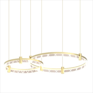 Lampa wisząca ELEGANCE - zwis 72W LED 4000K złota 90 cm Milagro