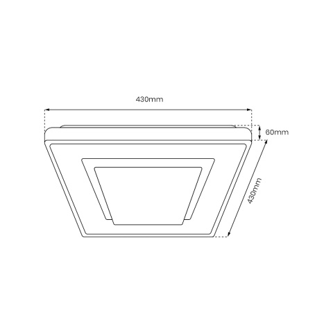 Plafon CAMERON 38W LED