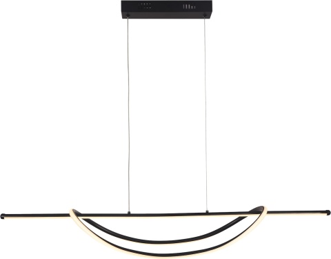 Lampa wisząca AMBAR - zwis 35W LED 4000K czarna 101 cm Milagro