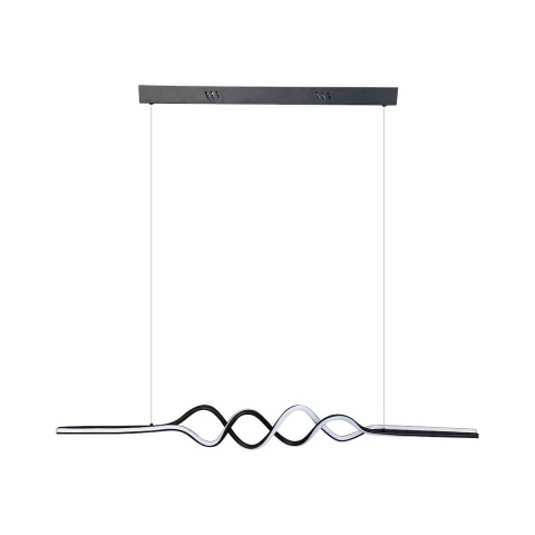 Lampa wisząca ANCONA - zwis 36W LED 4000K czarna 120 cm Milagro