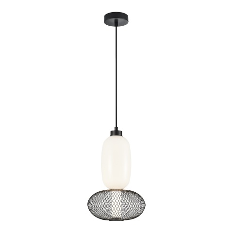 Lampa wisząca ARAME - zwis 15W LED 3000K czarna 22 cm Milagro