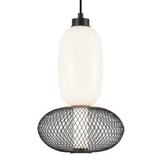 Lampa wisząca ARAME - zwis 15W LED 3000K czarna 22 cm Milagro