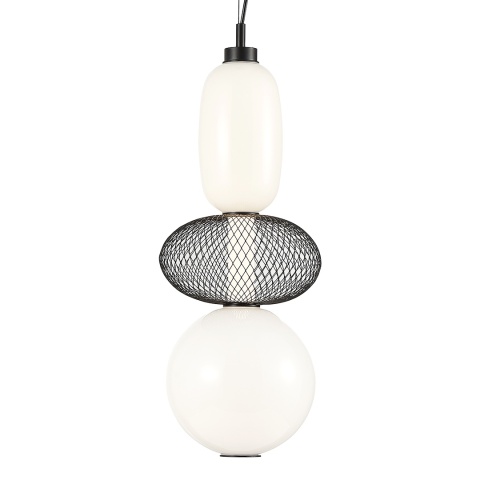 Lampa wisząca ARAME - zwis 23W LED 3000K czarna 22 cm Milagro
