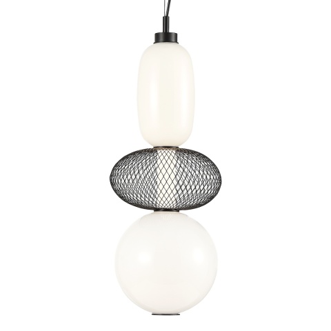 Lampa wisząca ARAME - zwis 23W LED 3000K czarna 22 cm Milagro