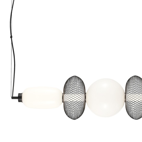 Lampa wisząca ARAME - zwis 32W LED 3000K czarna 93,5 cm Milagro