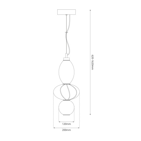 Lampa wisząca LED ASCOLI 18W 3000K MiLAGRO