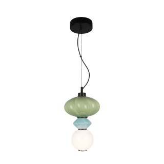 Lampa wisząca ASCOLI - zwis 8W LED 3000K wielokolorowa 20 cm Milagro