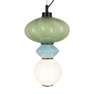 Lampa wisząca ASCOLI - zwis 8W LED 3000K wielokolorowa 20 cm Milagro