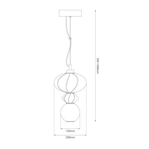 Lampa wisząca LED ASCOLI 8W 3000K – ML1419