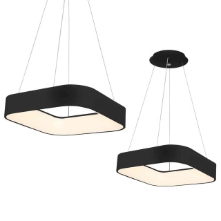 Lampa wisząca ASTRO - zwis 40W LED 3000-4000K czarna 50 cm Milagro