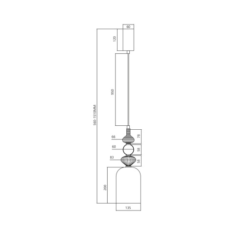Lampa wisząca LED ARTE 12W 3000K czarny 13,5cm – ML0360