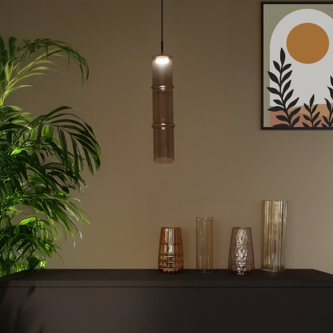 Lampa wisząca LED BATO CASHMERE 4W 3000K kawowy/czarny – ML1395