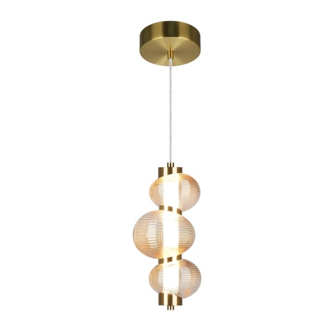 Lampa wisząca BOLLA - zwis 12W LED 3000K złota 16 cm Milagro