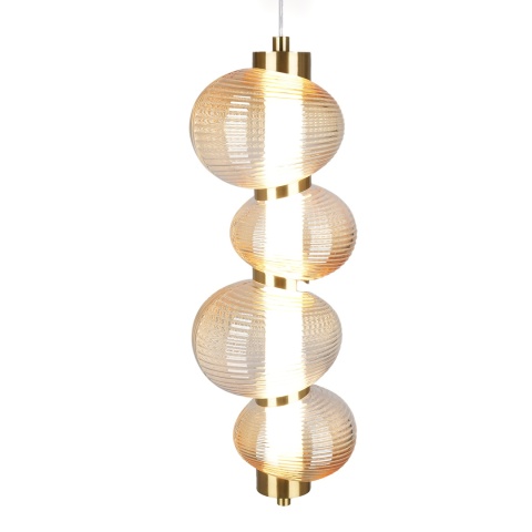Lampa wisząca BOLLA - zwis 17W LED 3000K złota 16 cm Milagro