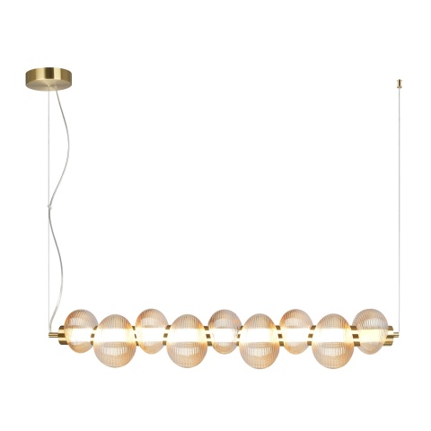 Lampa wisząca BOLLA - zwis 32W LED 3000K złota 97 cm Milagro