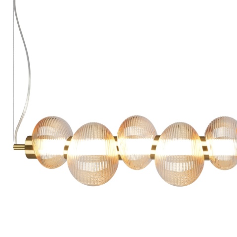 Lampa wisząca BOLLA - zwis 32W LED 3000K złota 97 cm Milagro