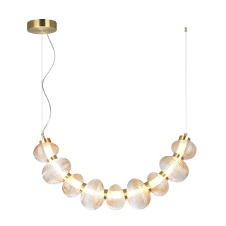 Lampa wisząca BOLLA - zwis 36W LED 3000K złota 79,5 cm Milagro