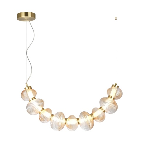 Lampa wisząca BOLLA - zwis 36W LED 3000K złota 79,5 cm Milagro