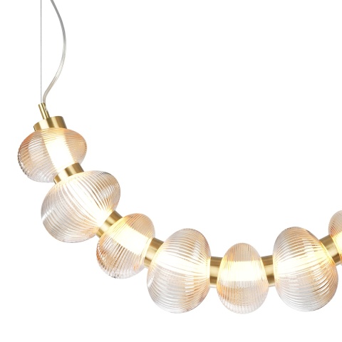 Lampa wisząca BOLLA - zwis 36W LED 3000K złota 79,5 cm Milagro
