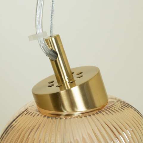 Lampa wisząca BOLLA - zwis 36W LED 3000K złota 79,5 cm Milagro