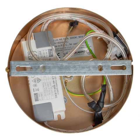 Lampa wisząca BOLLA - zwis 36W LED 3000K złota 79,5 cm Milagro