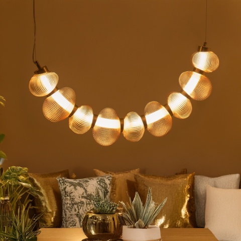 Lampa wisząca BOLLA - zwis 36W LED 3000K złota 79,5 cm Milagro