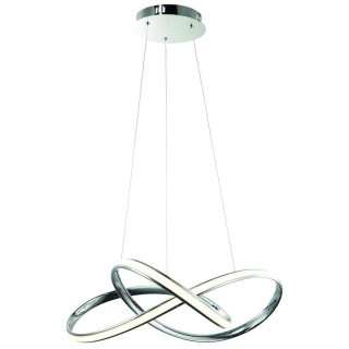 Lampa wisząca CAPPIO - zwis 36W LED 4000K chromowana 60 cm Milagro