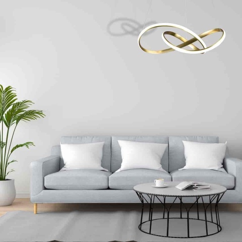 Lampa wisząca LED CAPPIO 36W 4000K złoty – ML6772