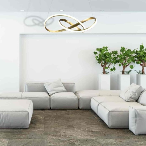 Lampa wisząca LED CAPPIO 36W 4000K złoty – ML6772