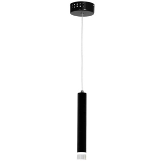 Lampa wisząca CARBON 1X5W - zwis 5W LED 4000K czarna 10 cm Milagro