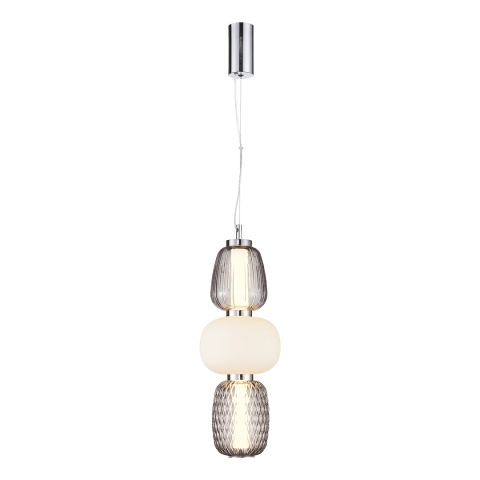 Lampa wisząca LED CARO SMOKED 28W 3000K chrom – ML0364