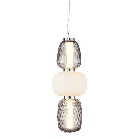 Lampa wisząca LED CARO SMOKED 28W 3000K chrom – ML0364