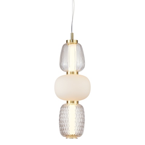 Lampa wisząca LED CARO 28W 3000K złoty – ML0363