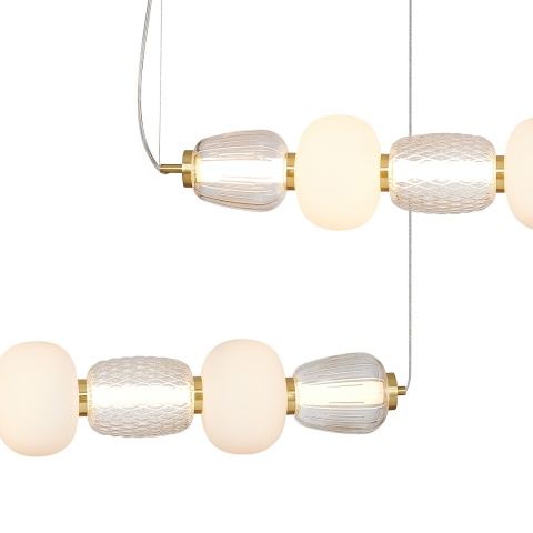 Lampa wisząca LED CARO 42W 3000K złoty – ML0365