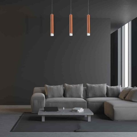 Lampa wisząca COPPER - zwis 15W LED 4000K 45 cm Milagro