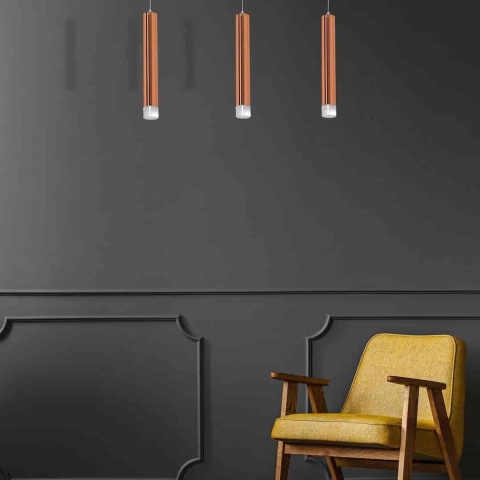 Lampa wisząca COPPER - zwis 15W LED 4000K 45 cm Milagro