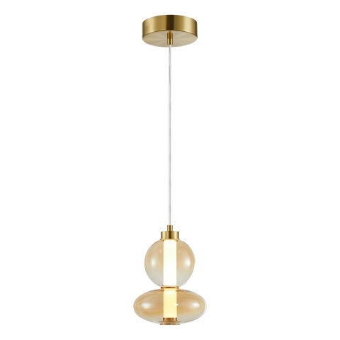 Lampa wisząca LED DAPHNE AMBER 12W 3000K złoty – ML0345