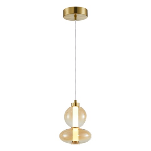 Lampa wisząca LED DAPHNE AMBER 12W 3000K złoty – ML0345