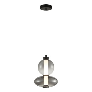 Lampa wisząca LED DAPHNE SMOKED 12W 3000K czarny
