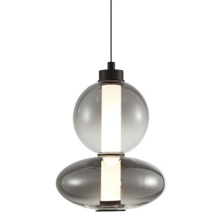 Lampa wisząca LED DAPHNE SMOKED 12W 3000K czarny