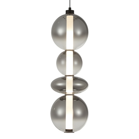 Lampa wisząca LED DAPHNE SMOKED 36W 3000K czarny – ML0347
