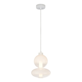 Lampa wisząca LED DAPHNE WHITE 12W 3000K złoty MiLAGRO