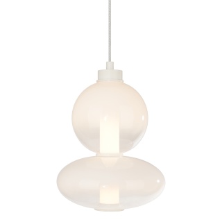 Lampa wisząca LED DAPHNE WHITE 12W 3000K złoty MiLAGRO