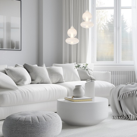 Lampa wisząca LED DAPHNE WHITE 12W 3000K złoty – ML0862