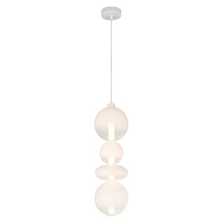 Lampa wisząca LED DAPHNE WHITE 36W 3000K złoty MiLAGRO